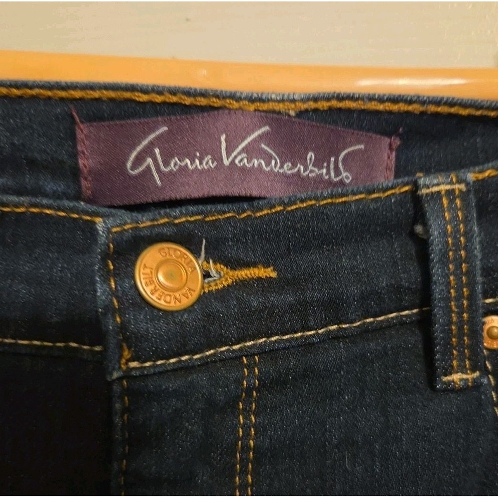 gloria vanderbilt amanda jeans 12 short Dark Wash - Picture 3 of 6